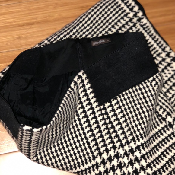 J. McLaughlin size 4 houndstooth plaid skirt designer MUST BUNDLE! - Picture 3 of 5